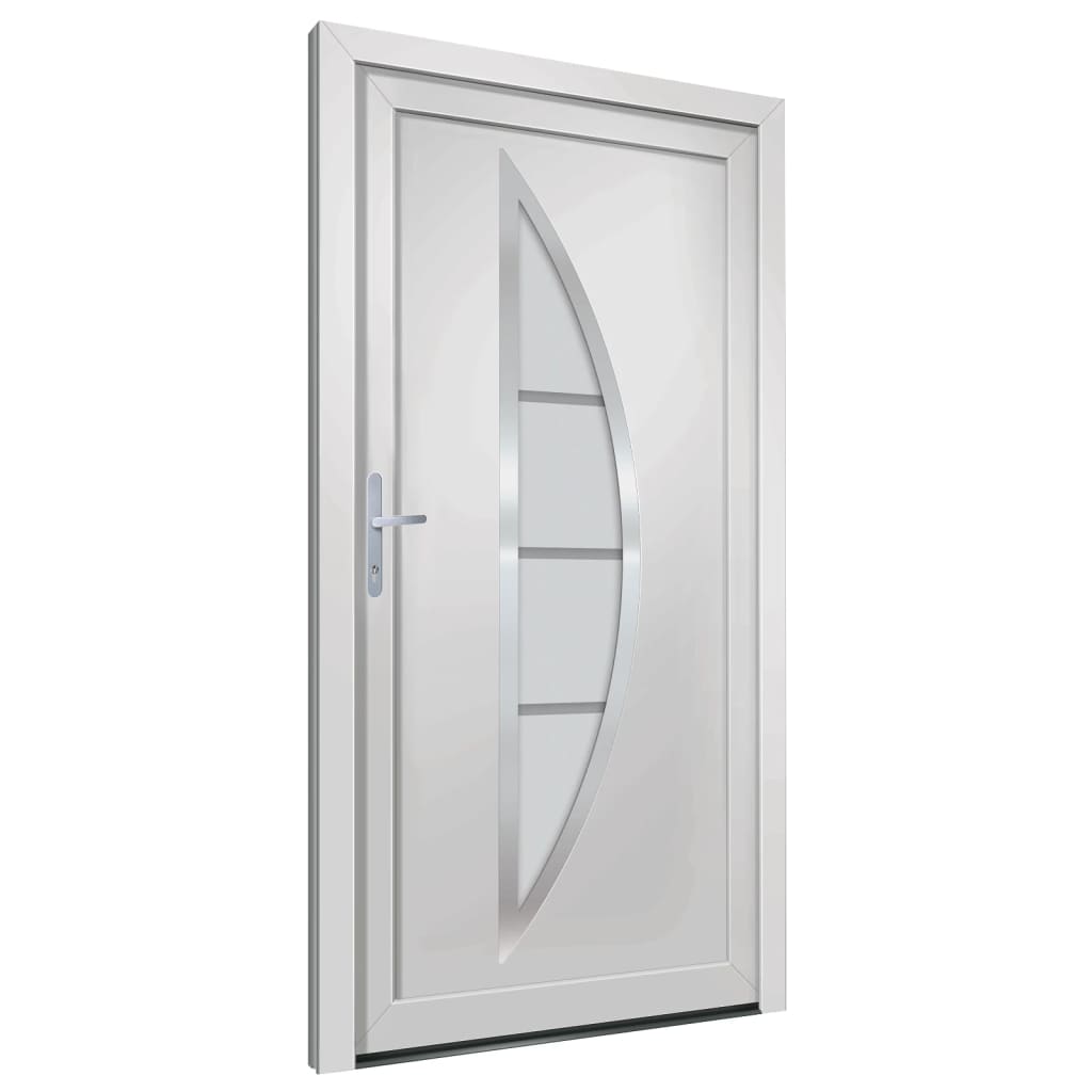 vidaXL Front Door White 88x200 cm PVC