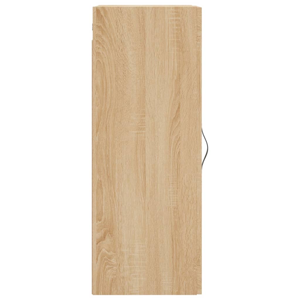 vidaXL Wall Mounted Cabinet Sonoma Oak 34.5x34x90 cm