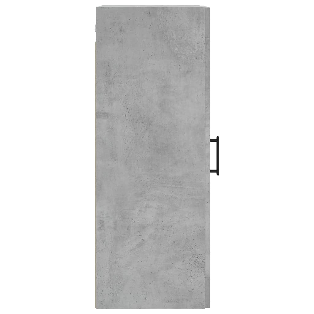 vidaXL Wall Mounted Cabinet Concrete Grey 34.5x34x90 cm