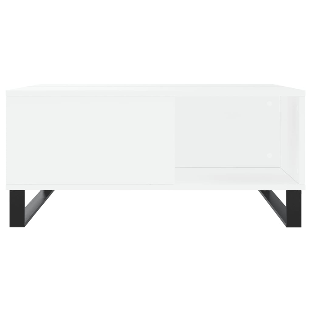 vidaXL Coffee Table White 80x80x36.5 cm Engineered Wood