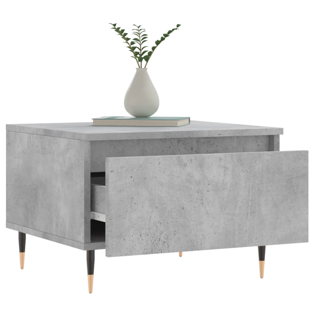 vidaXL Coffee Table Concrete Grey 50x46x35 cm Engineered Wood