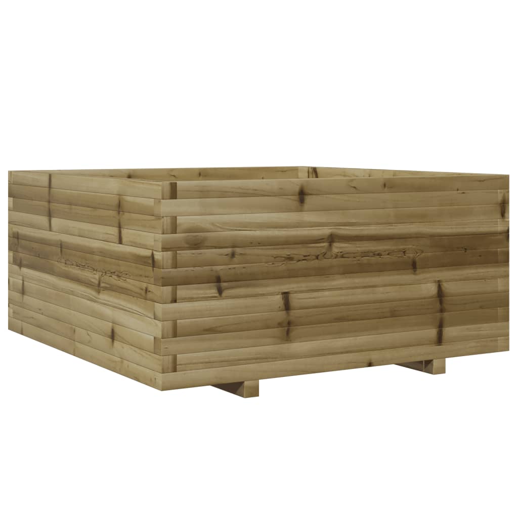 vidaXL Garden Planter 100x100x49.5 cm Impregnated Wood Pine