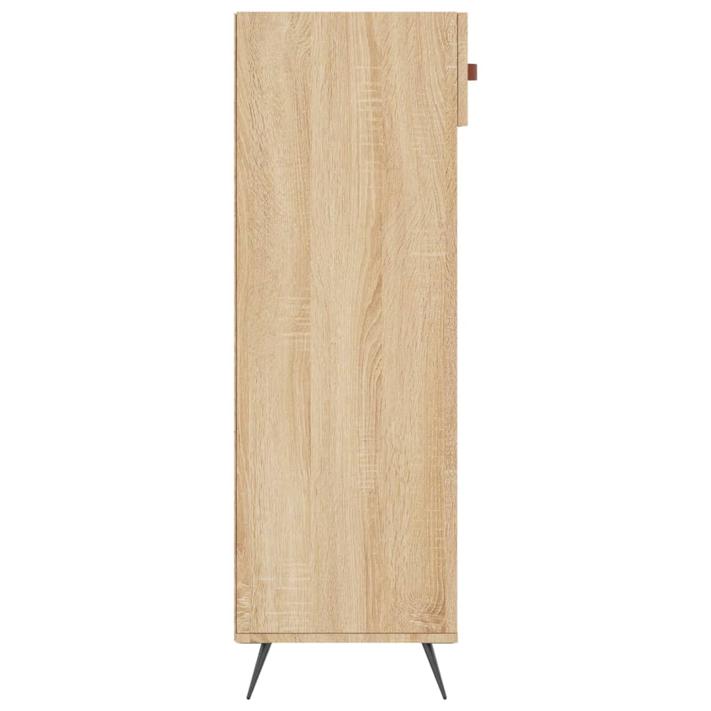 vidaXL Shoe Cabinet Sonoma Oak 60x35x105 cm Engineered Wood