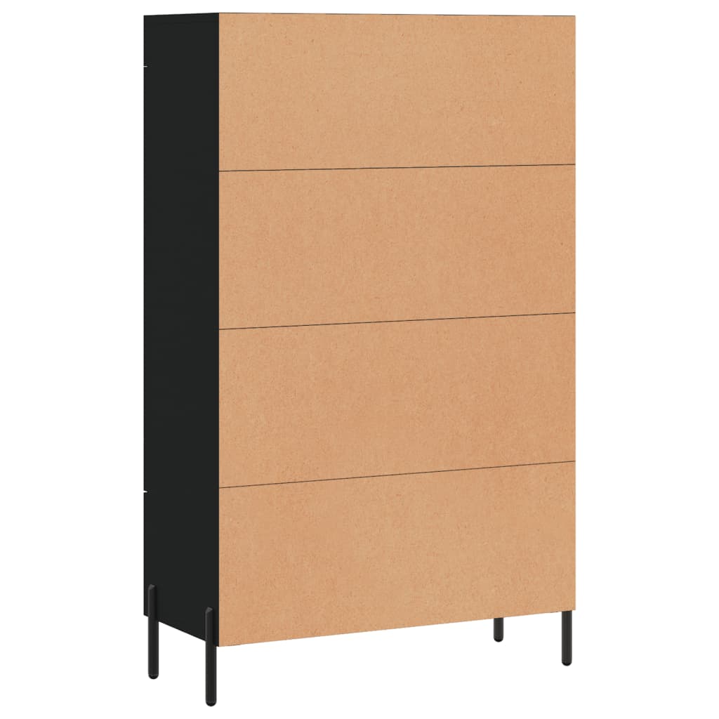 vidaXL Highboard Black 69.5x31x115 cm Engineered Wood