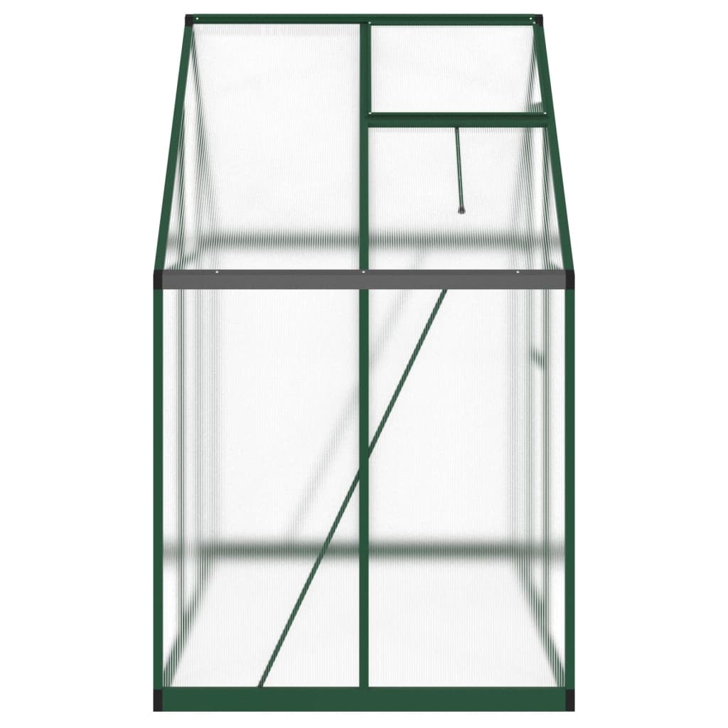 vidaXL Greenhouse with Base Frame Green 169x114x195 cm Aluminium