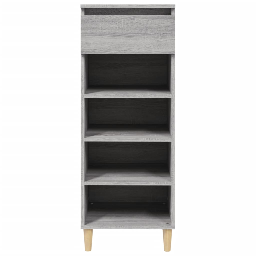 vidaXL Shoe Cabinet Grey Sonoma 40x36x105 cm Engineered Wood