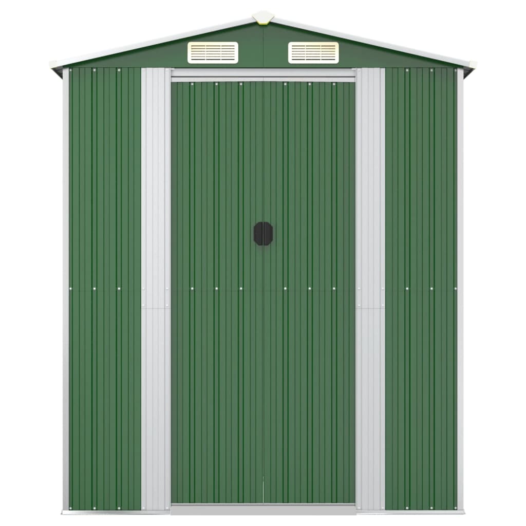 vidaXL Garden Shed Green 192x855x223 cm Galvanised Steel