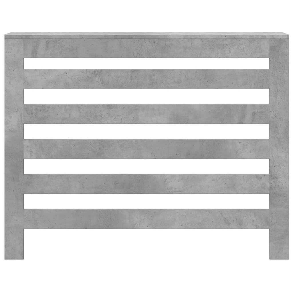 vidaXL Radiator Cover Concrete Grey 104x20x82 cm Engineered Wood