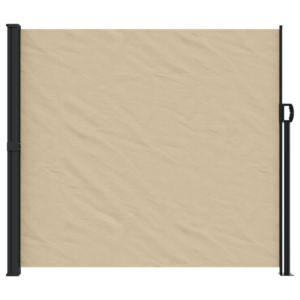 vidaXL Retractable Side Awning Beige 180x300 cm