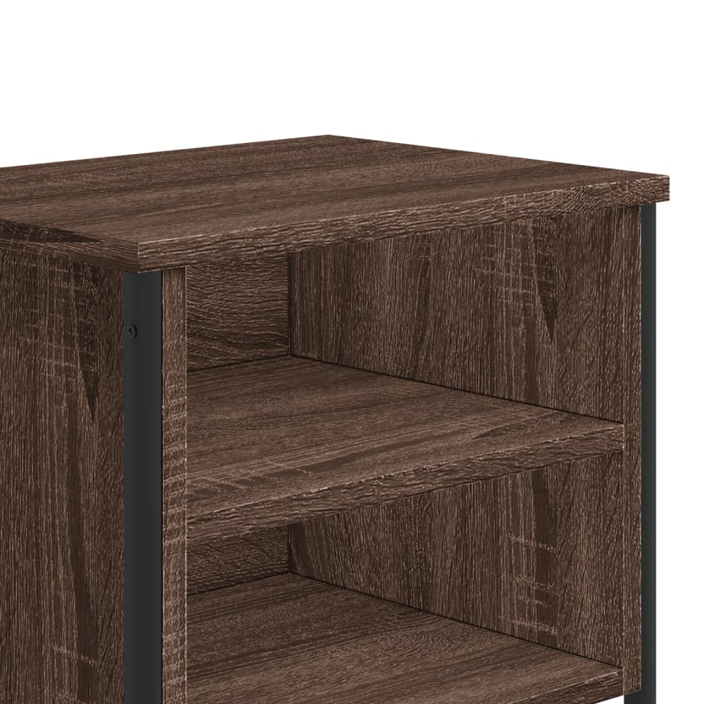 vidaXL Bedside Cabinet Brown Oak 40x30x40 cm Engineered Wood