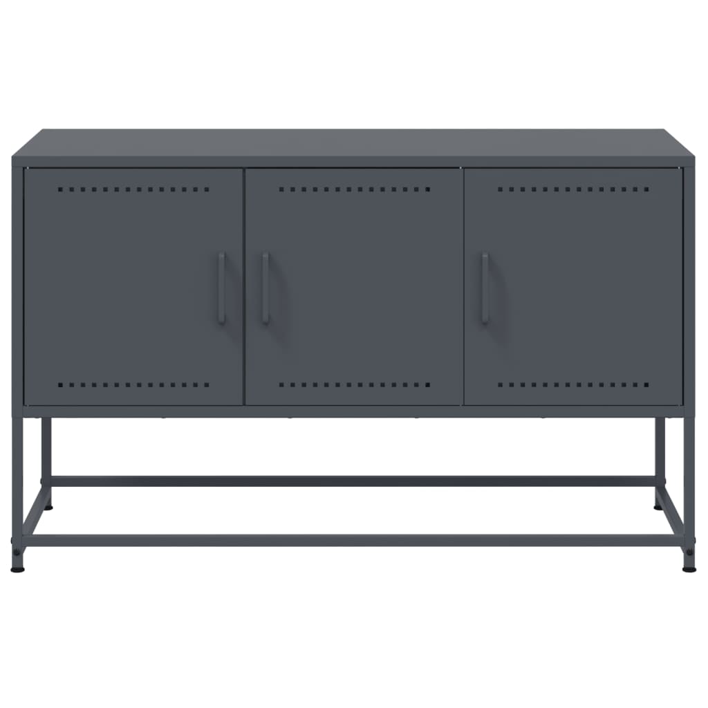 vidaXL TV Cabinet Anthracite 100.5x39x60.5 cm Steel