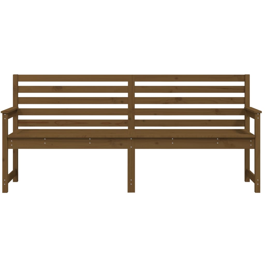 vidaXL Garden Bench Honey Brown 203.5x48x91.5 cm Solid Wood Pine