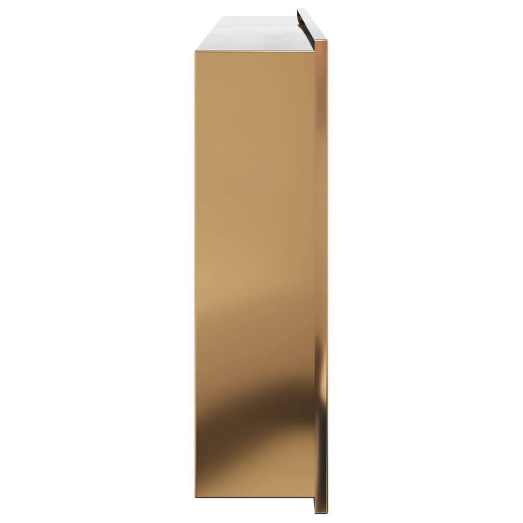 vidaXL Shower Niche Brushed Gold 62x32x9 cm Stainless Steel