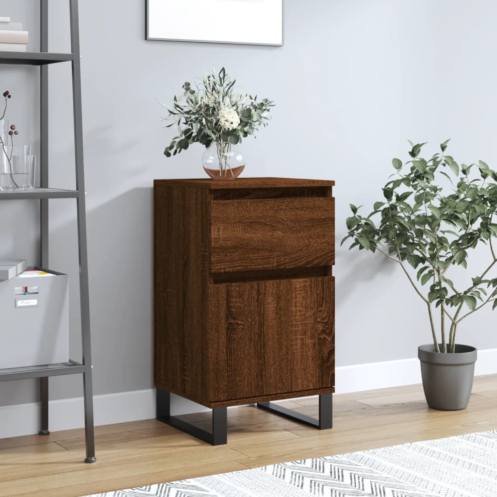 vidaXL Sideboard Brown Oak 40x35x70 cm Engineered Wood