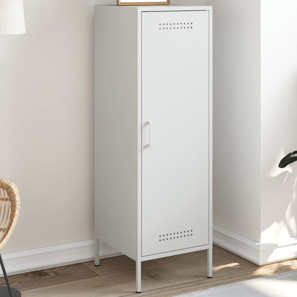 vidaXL Highboard White 36x39x113 cm Steel