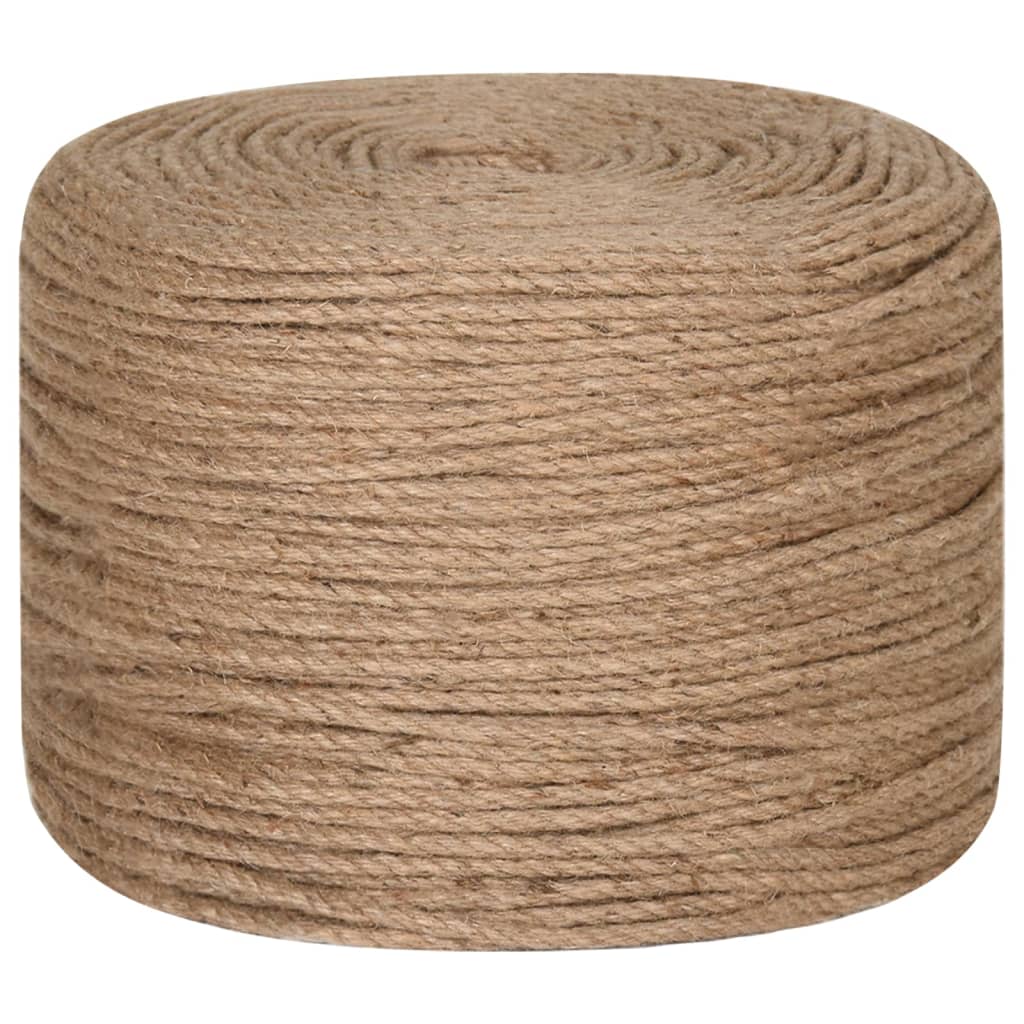 vidaXL Jute Rope 100 m Long 4 mm Thick