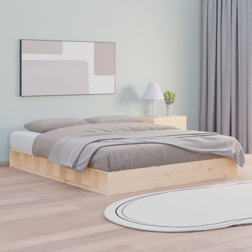 vidaXL Bed Frame without Mattress 140x200 cm Solid Wood