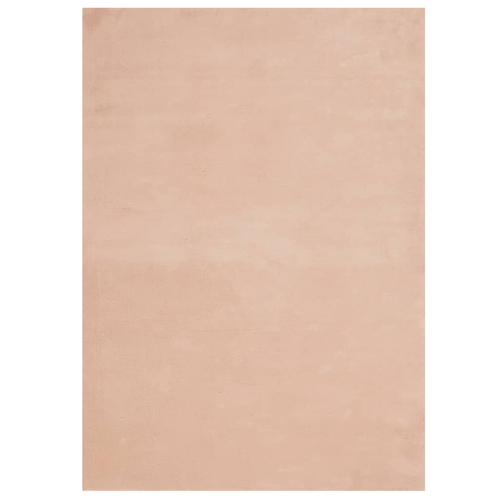 vidaXL Rug HUARTE Short Pile Soft and Washable Blush 240x340 cm