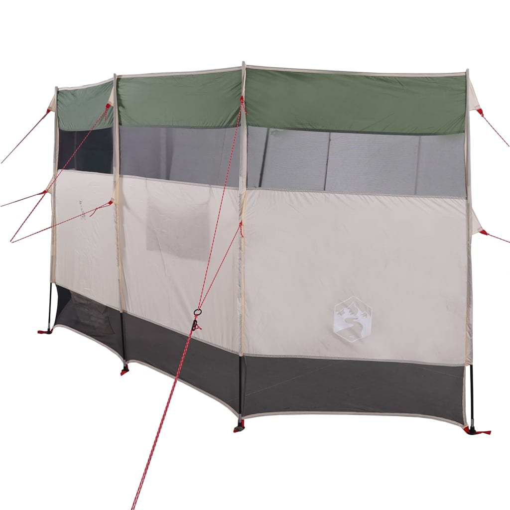 vidaXL Camping Windbreak Green 366x152x152 cm Waterproof