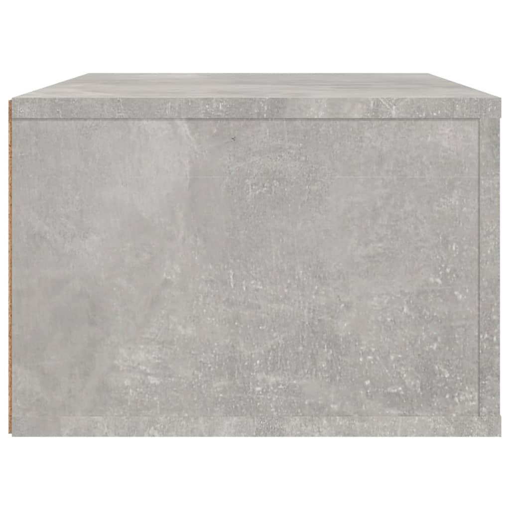 vidaXL Hanging TV Cabinet Concrete Grey 80x36x25 cm Engineered Wood