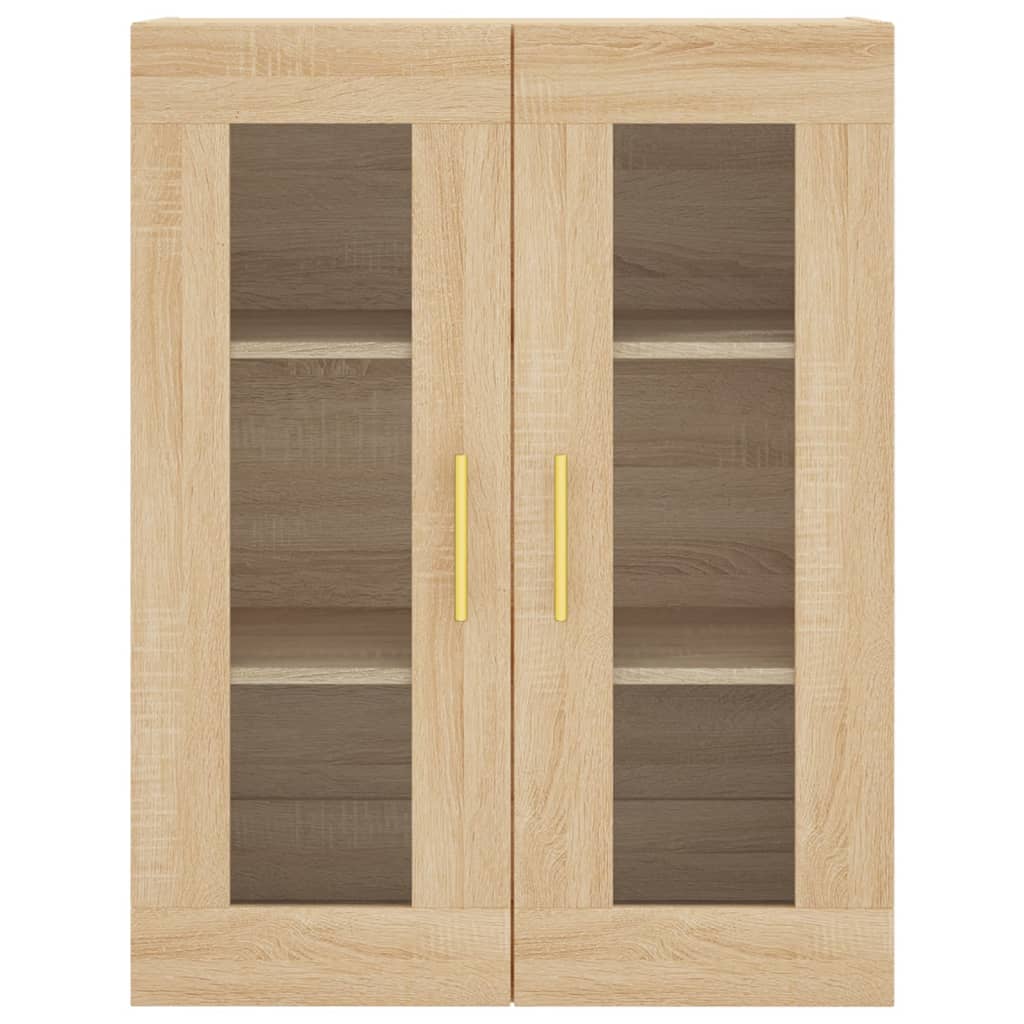 vidaXL Wall Mounted Cabinets 2 pcs Sonoma Oak Engineered Wood