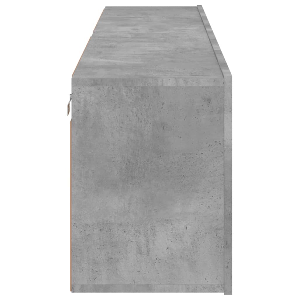 vidaXL TV Cabinets Wall-mounted 2 pcs Concrete Grey 80x30x41 cm