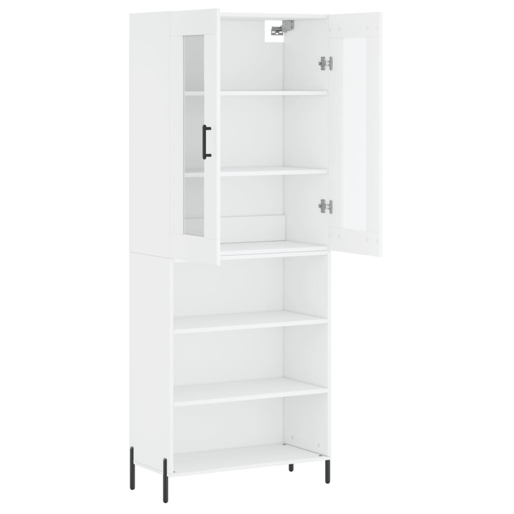 vidaXL Highboard White 69.5x34x180 cm Engineered Wood