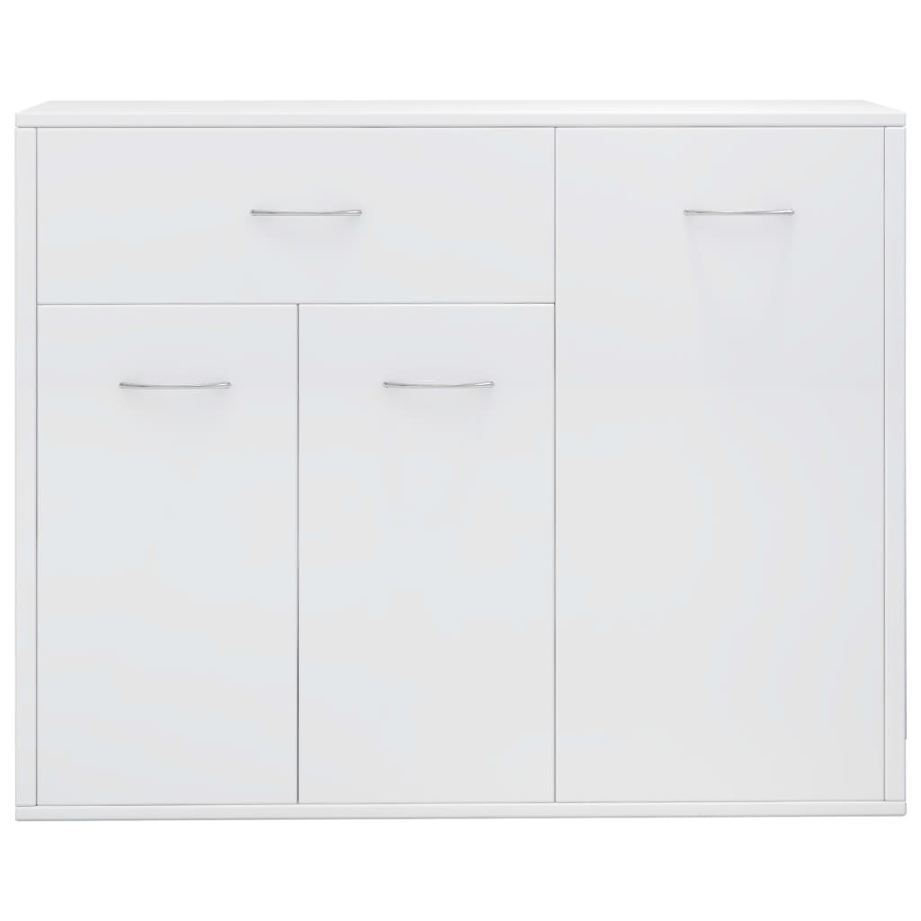 vidaXL Sideboard High Gloss White 88x30x70 cm Engineered Wood