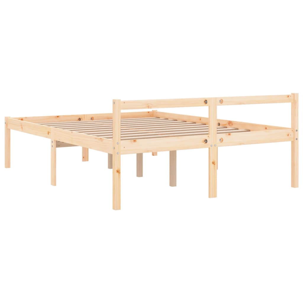 vidaXL Senior Bed without Mattress 120x200 cm Solid Wood Pine