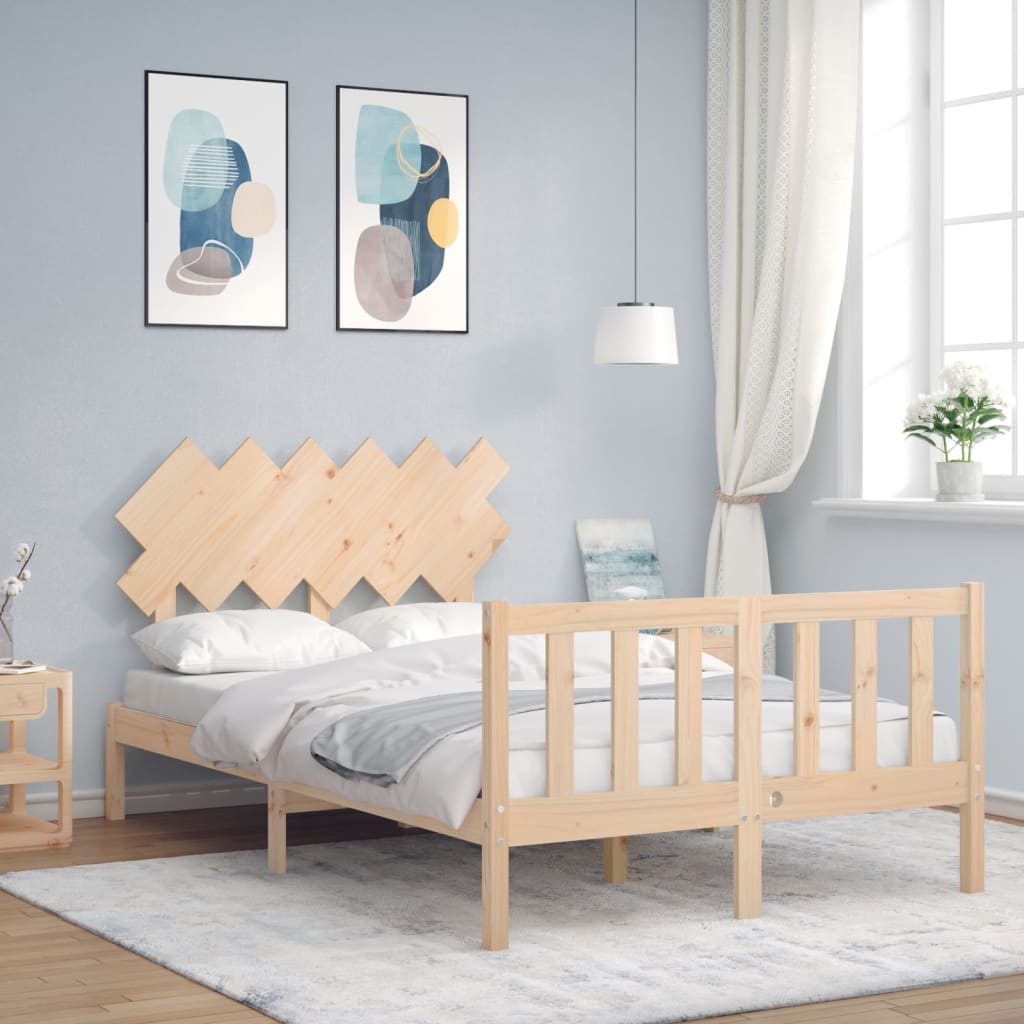 vidaXL Bed Frame without Mattress 120x200 cm Solid Wood Pine