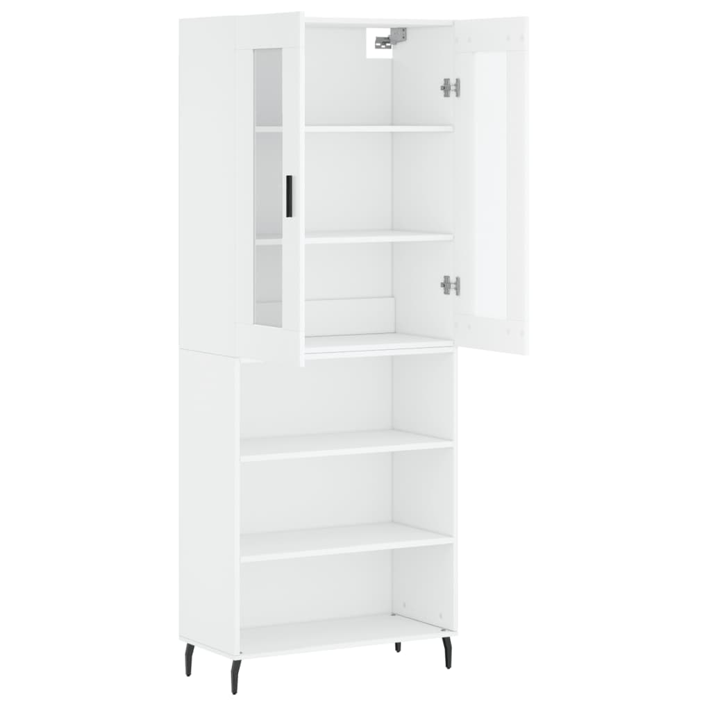 vidaXL Highboard White 69.5x34x180 cm Engineered Wood