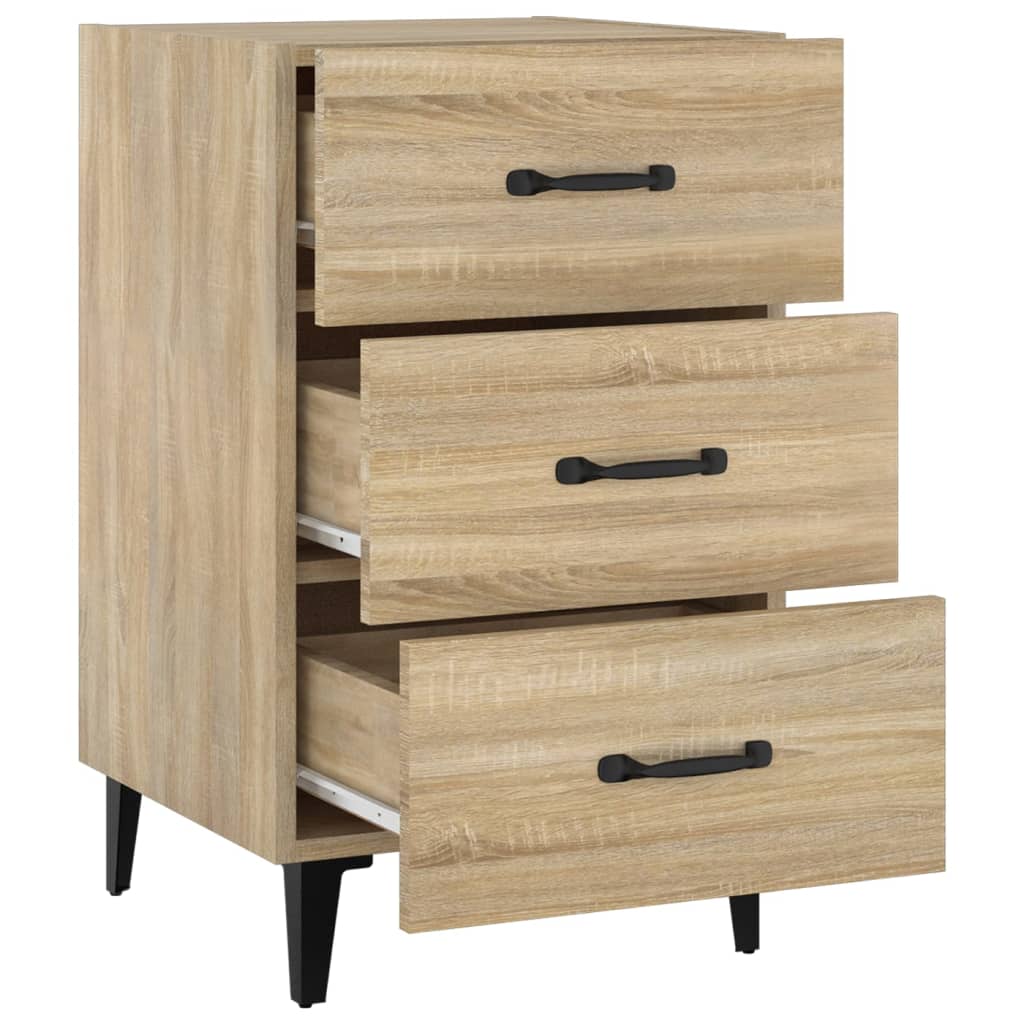 vidaXL Bedside Cabinet Sonoma Oak 40x40x66 cm Engineered Wood