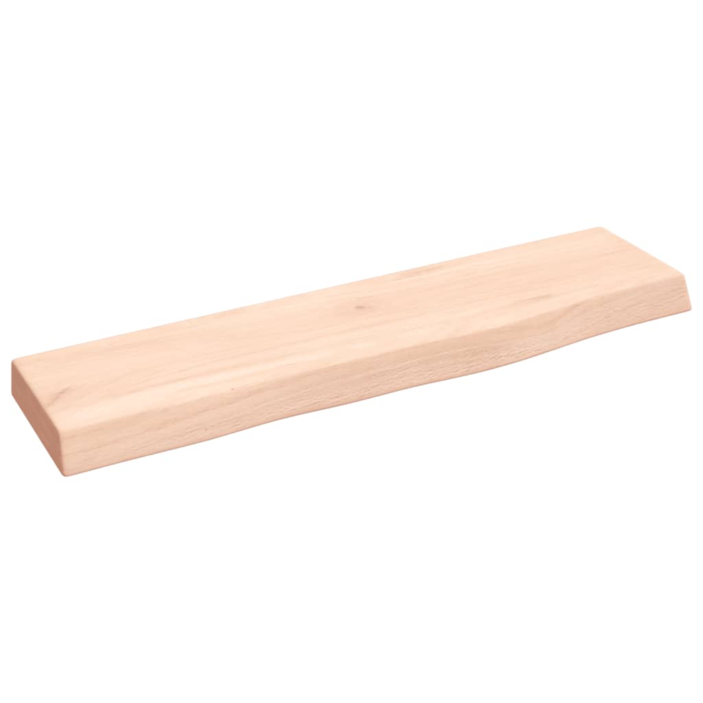 vidaXL Wall Shelf 40x10x2 cm Untreated Solid Wood Oak