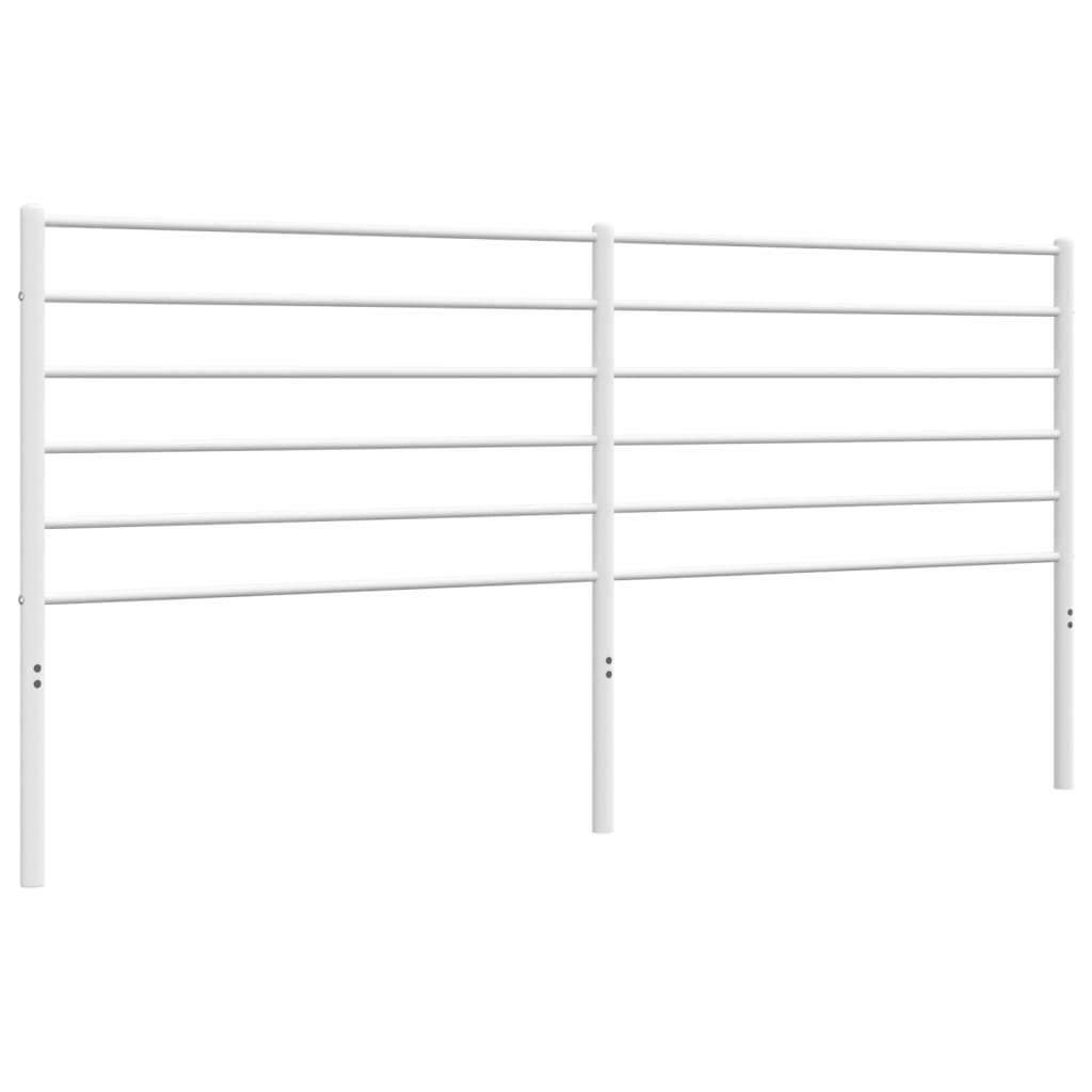 vidaXL Metal Headboard White 180 cm