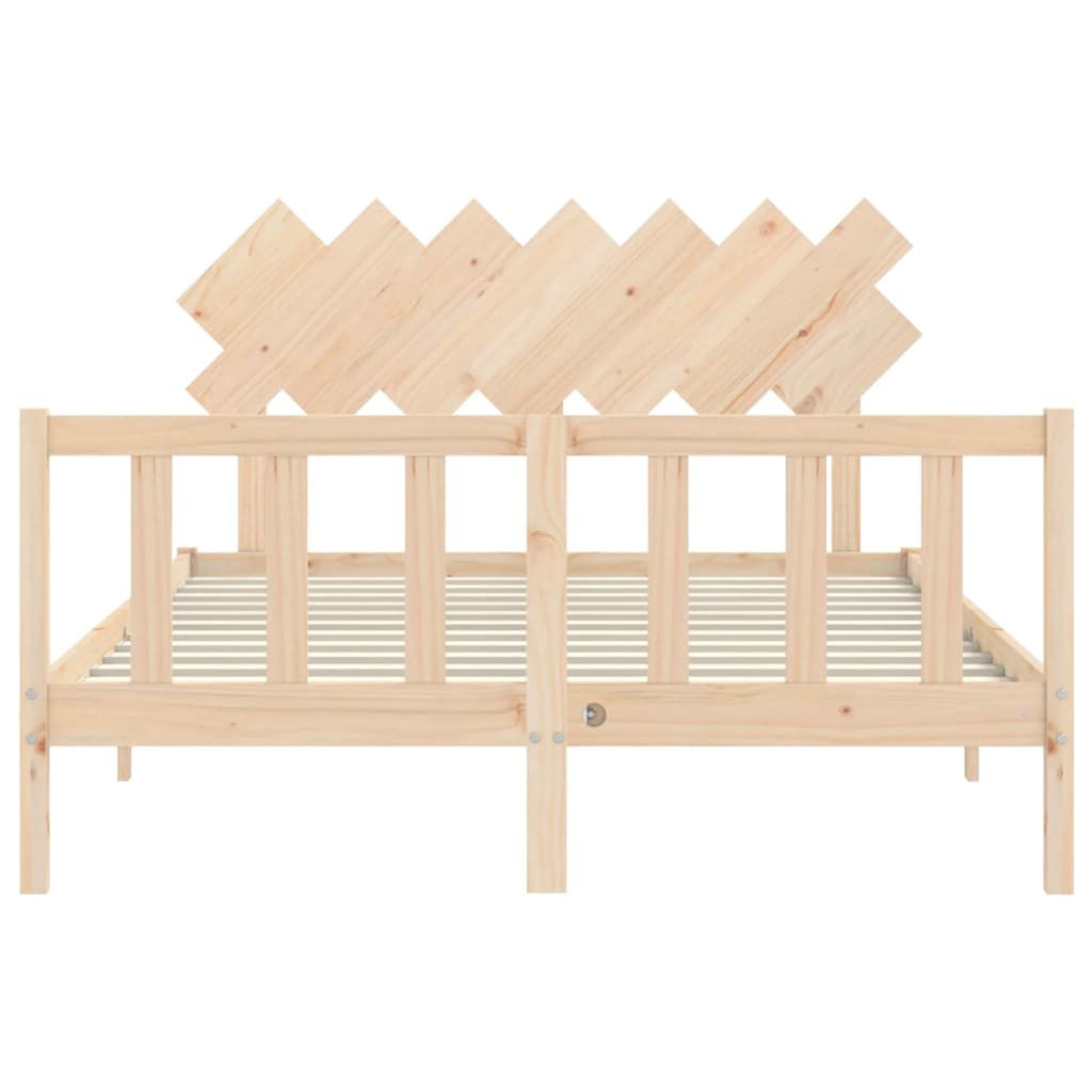 vidaXL Bed Frame without Mattress 140x200 cm Solid Wood Pine