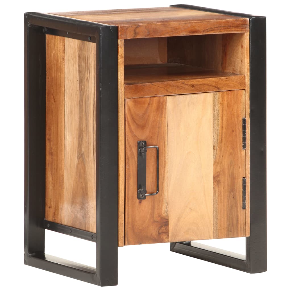 vidaXL Bedside Cabinet 40x35x55cm Solid Acacia Wood