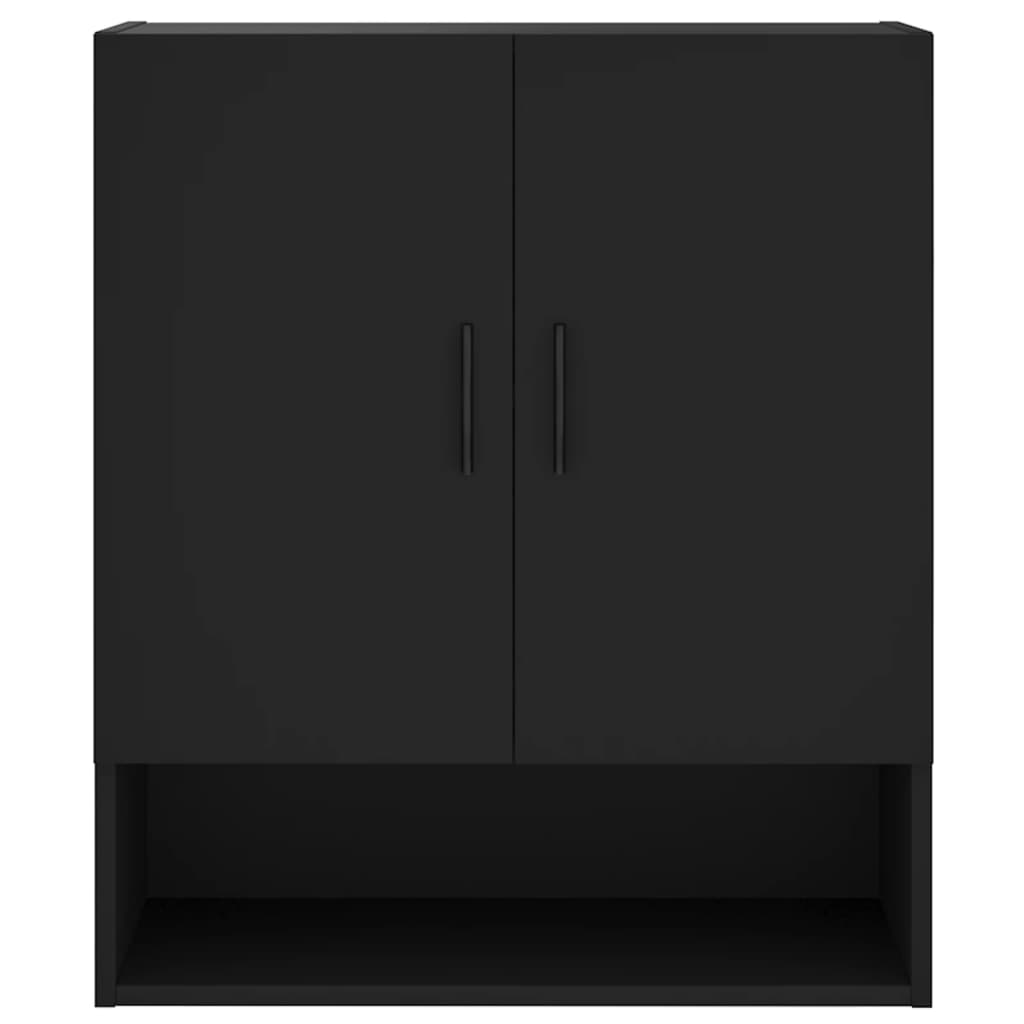 vidaXL Wall Cabinet Black 60x31x70 cm Engineered Wood