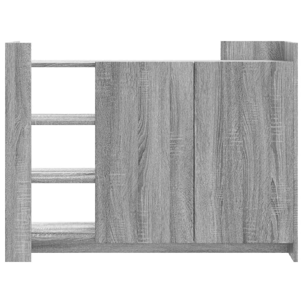 vidaXL Sideboard Grey Sonoma 100x35x75 cm Engineered Wood