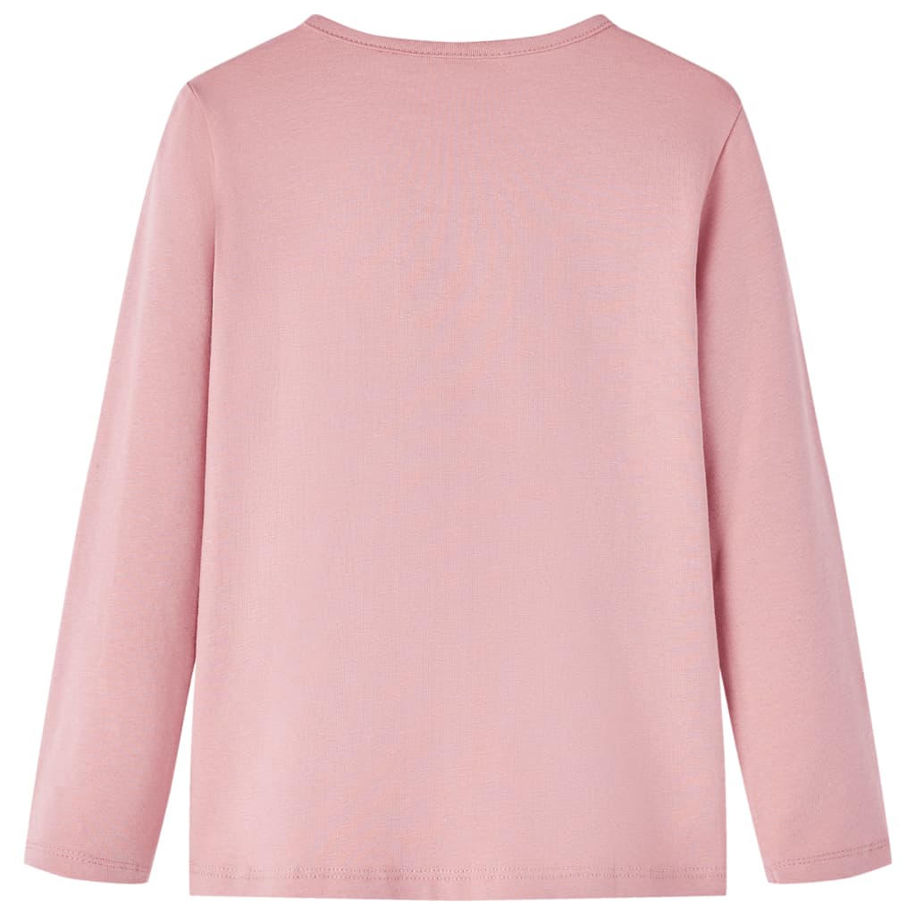 Kids' T-shirt with Long Sleeves Light Pink 92