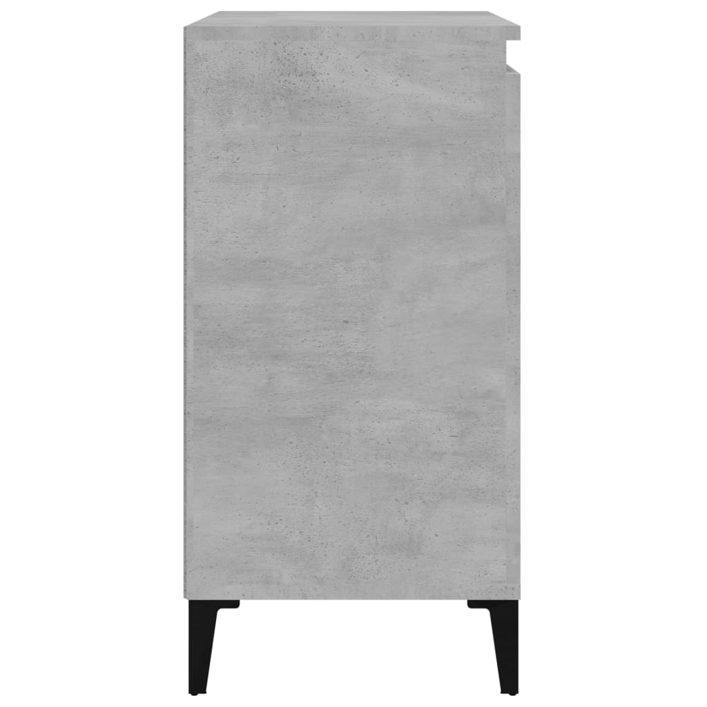 vidaXL Bedside Cabinets 2 pcs Concrete Grey 40x35x70 cm Engineered Wood