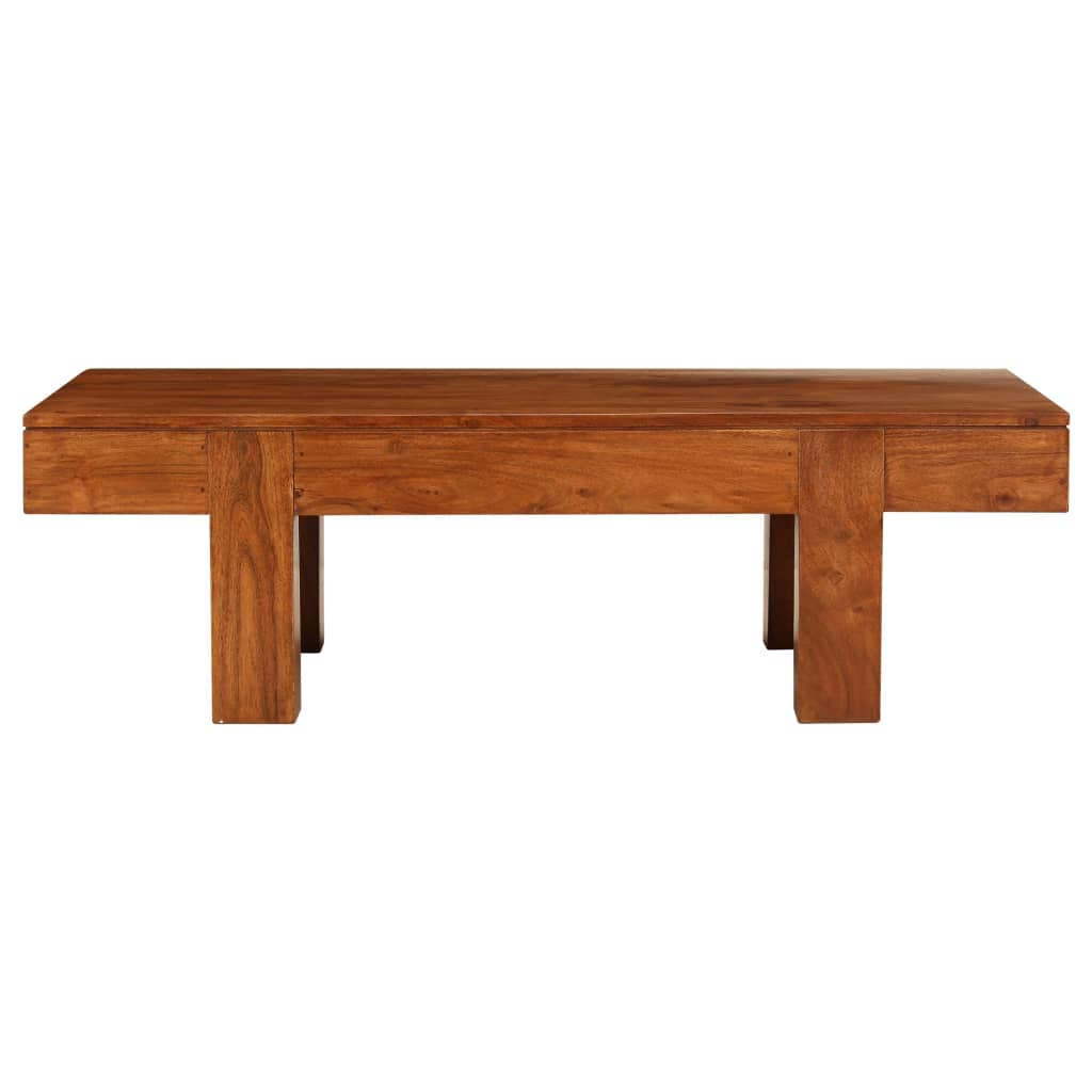 vidaXL Coffee Table Solid Acacia Wood Honey Finish 100x50x30 cm