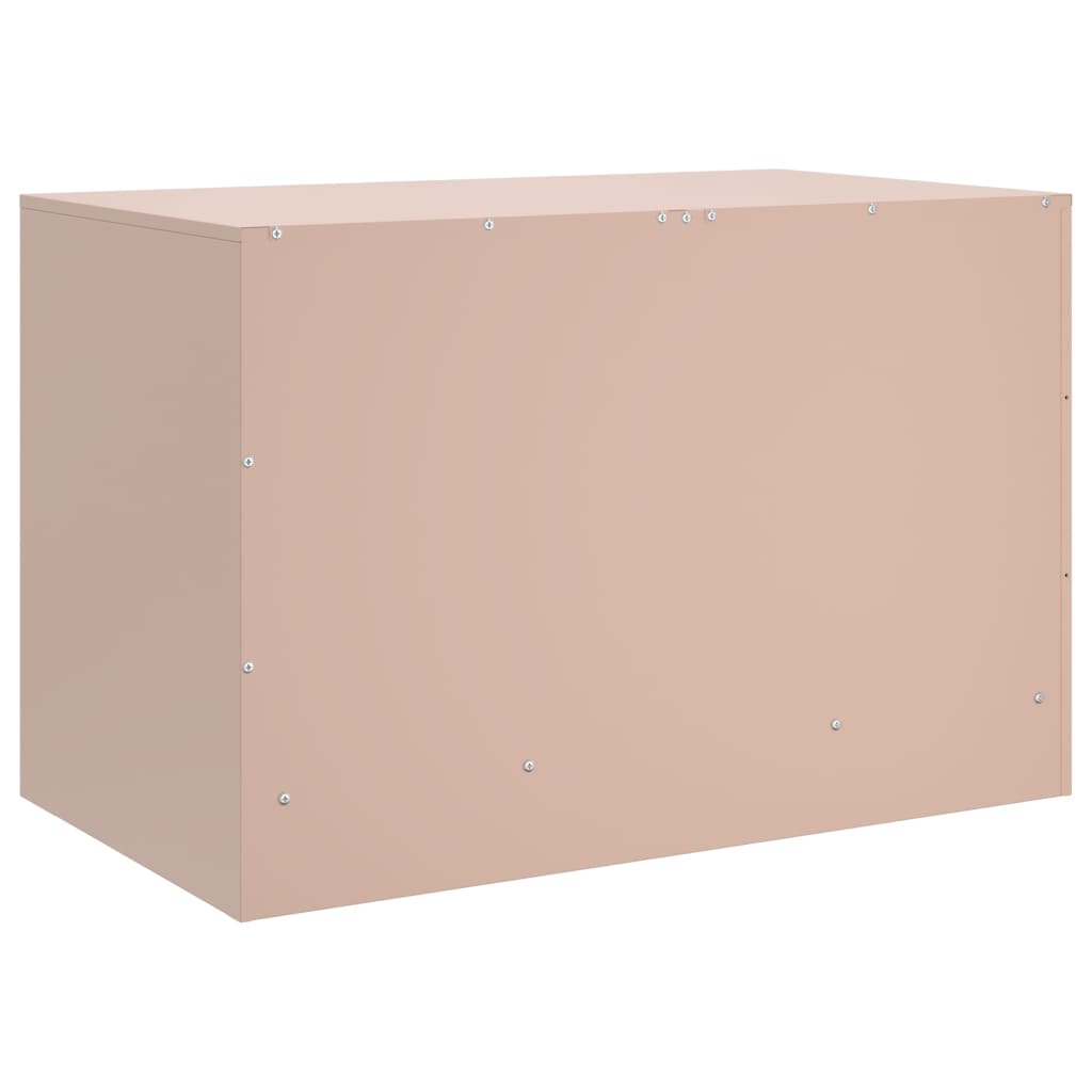 vidaXL TV Cabinet Pink 67x39x44 cm Steel