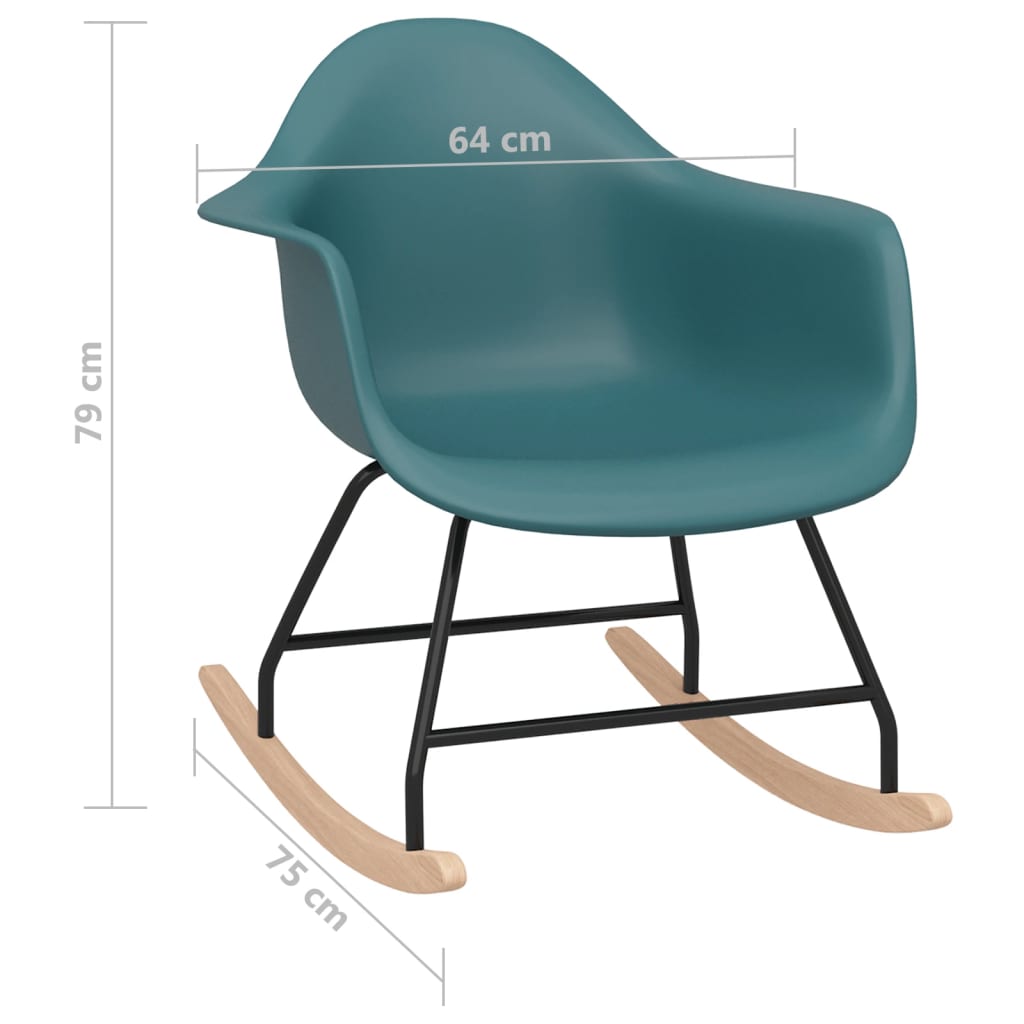 rocking chair turquoise