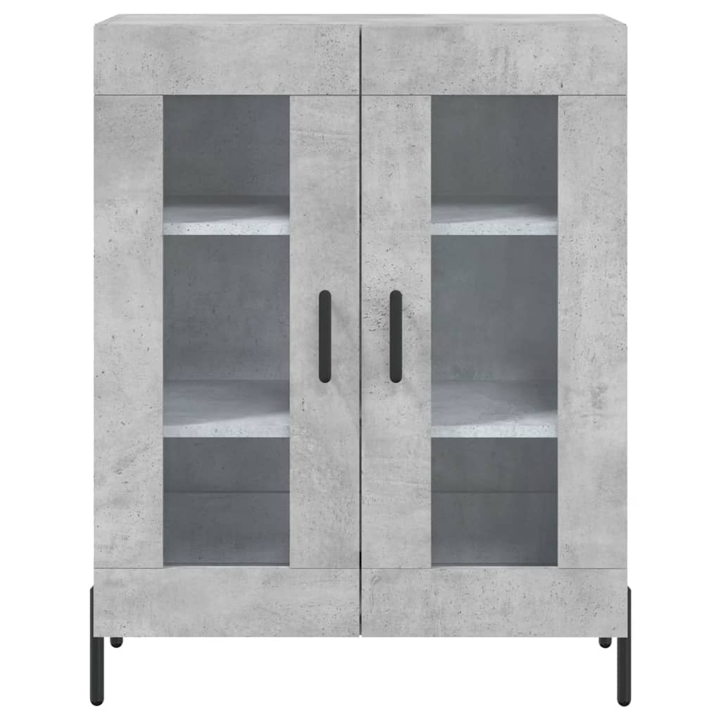 vidaXL Highboard Concrete Grey 69.5x34x180 cm Engineered Wood