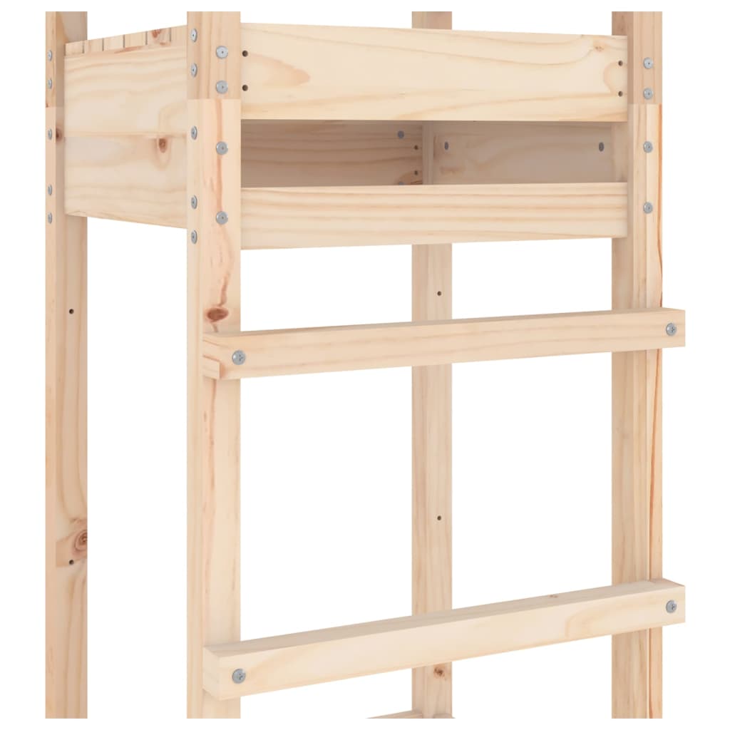 vidaXL Play Tower 52.5x46.5x206.5 cm Solid Wood Pine