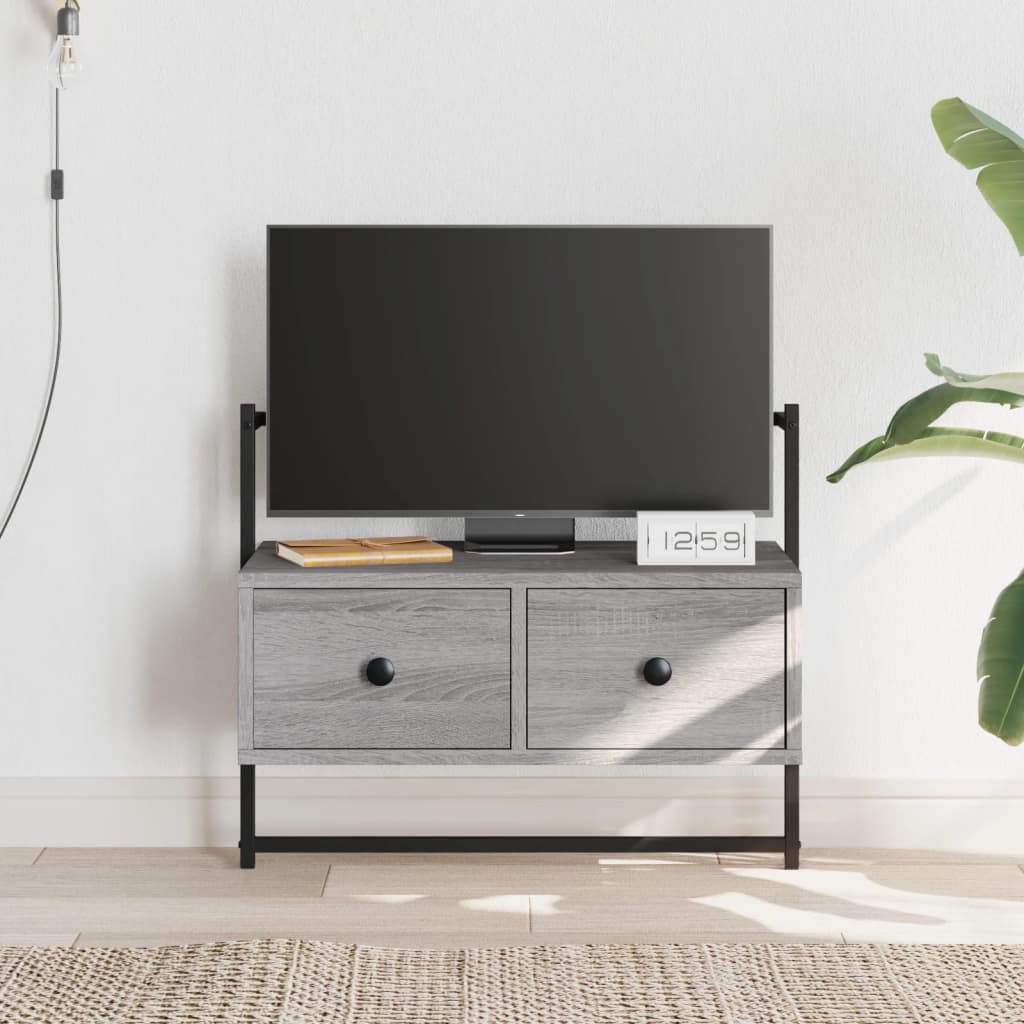 vidaXL TV Cabinet Wall-mounted Grey Sonoma 60.5x30x51 cm Engineered Wood