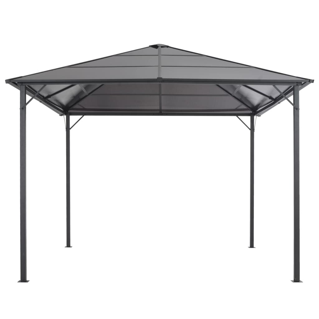 vidaXL Gazebo with Roof Aluminium 3x3 m Anthracite