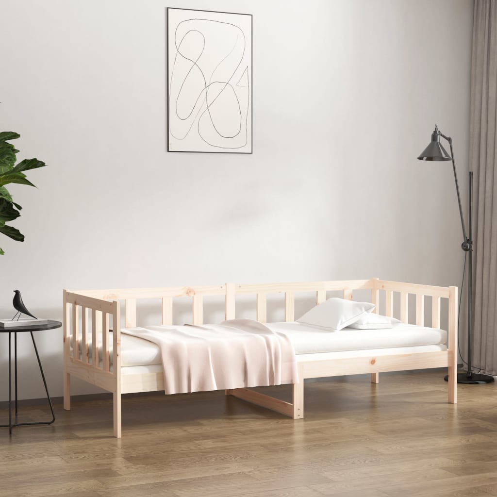 vidaXL Day Bed without Mattress 90x190 cm Single Solid Wood Pine