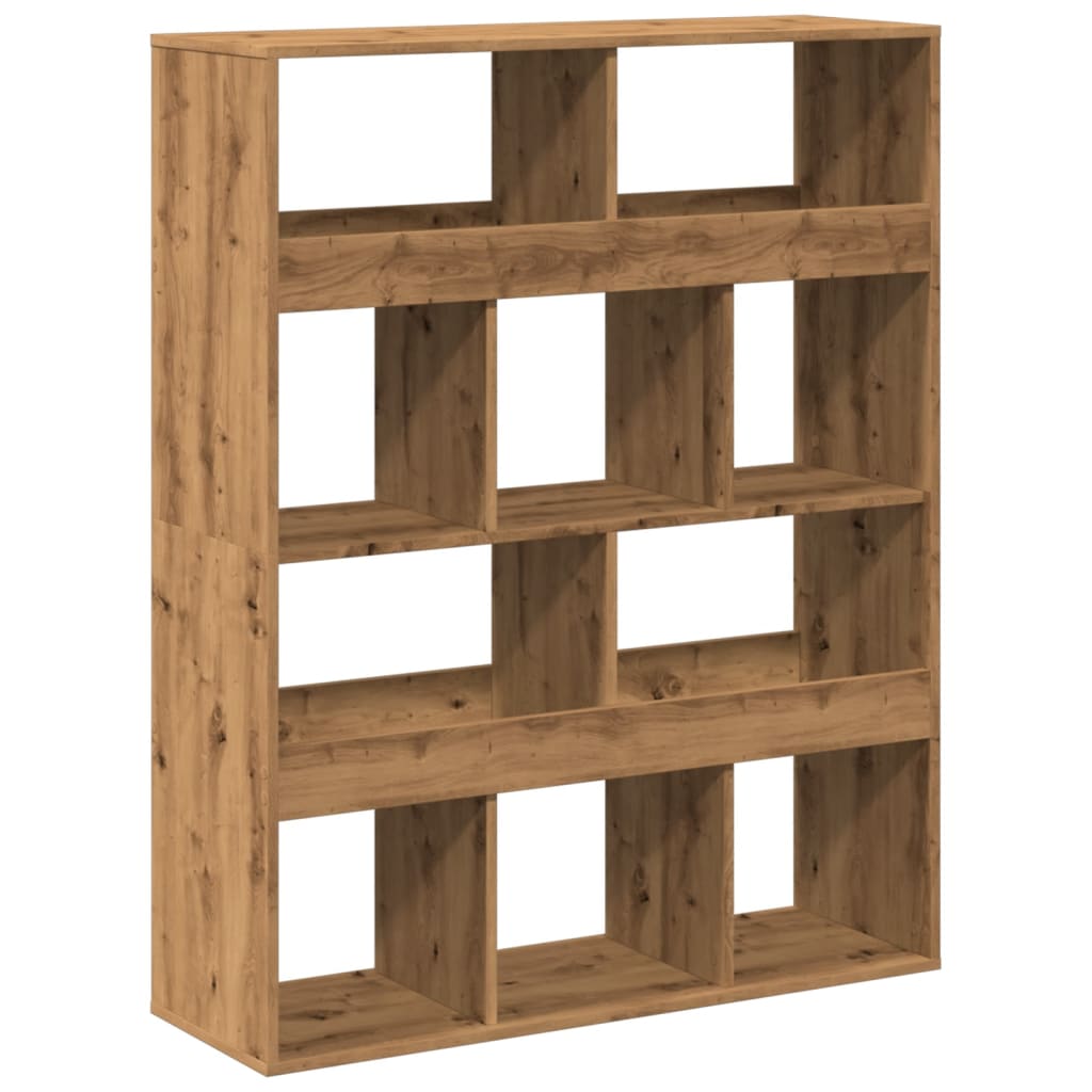 vidaXL Bookcase Artisan Oak 100x33x125.5 cm Engineered Wood