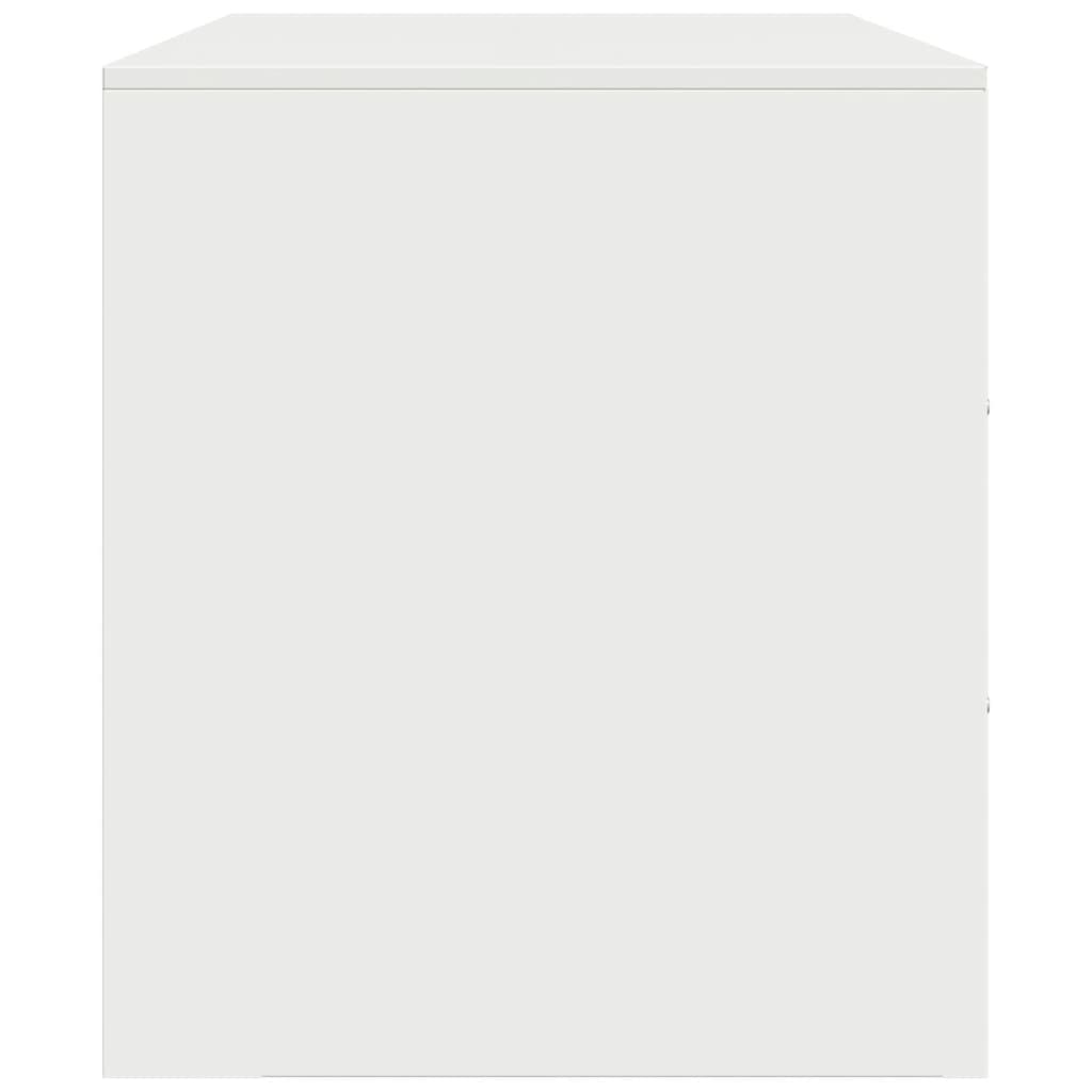 vidaXL TV Cabinets 2 pcs White 67x39x44 cm Steel